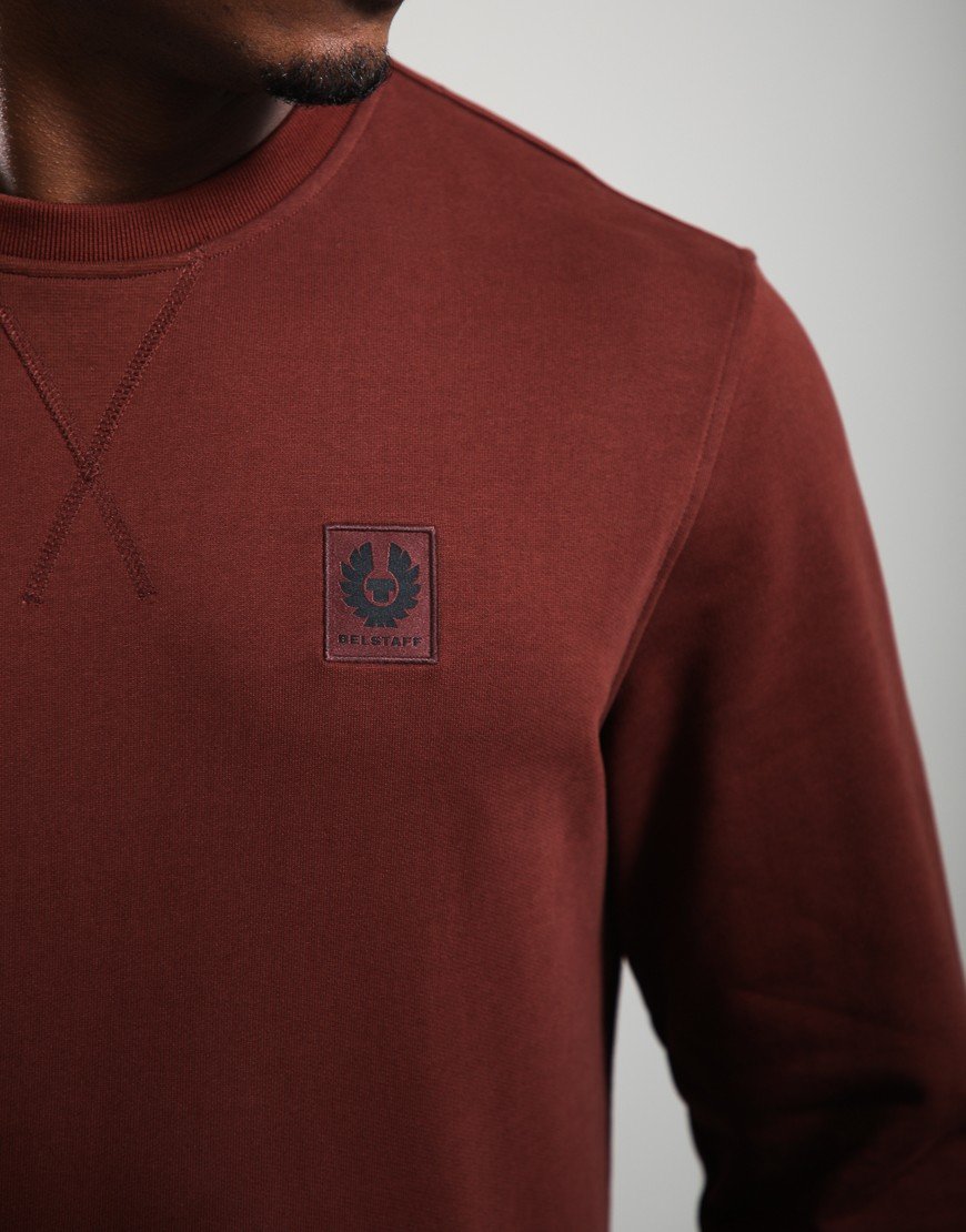 Belstaff Crew Neck Sweat Oxblood