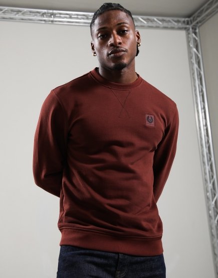 Belstaff Crew Neck Sweat Oxblood