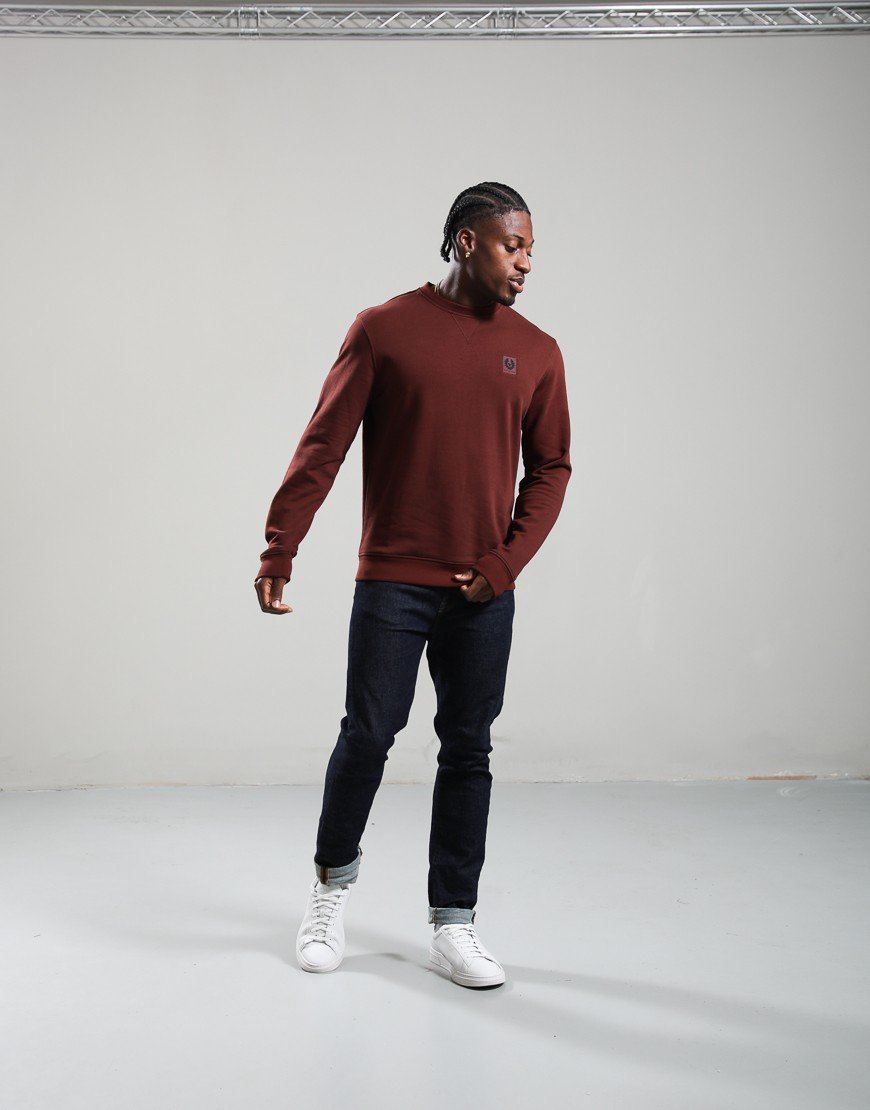 Belstaff Crew Neck Sweat Oxblood