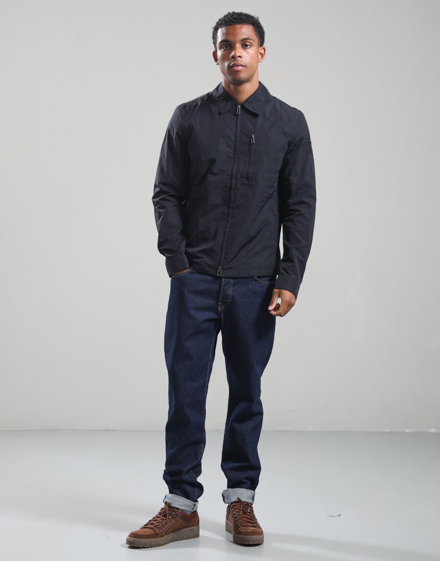 Belstaff Grid Overshirt Black