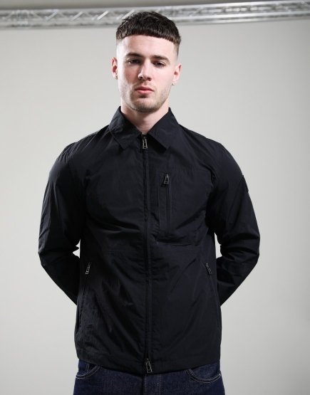 Belstaff Grid Overshirt Black