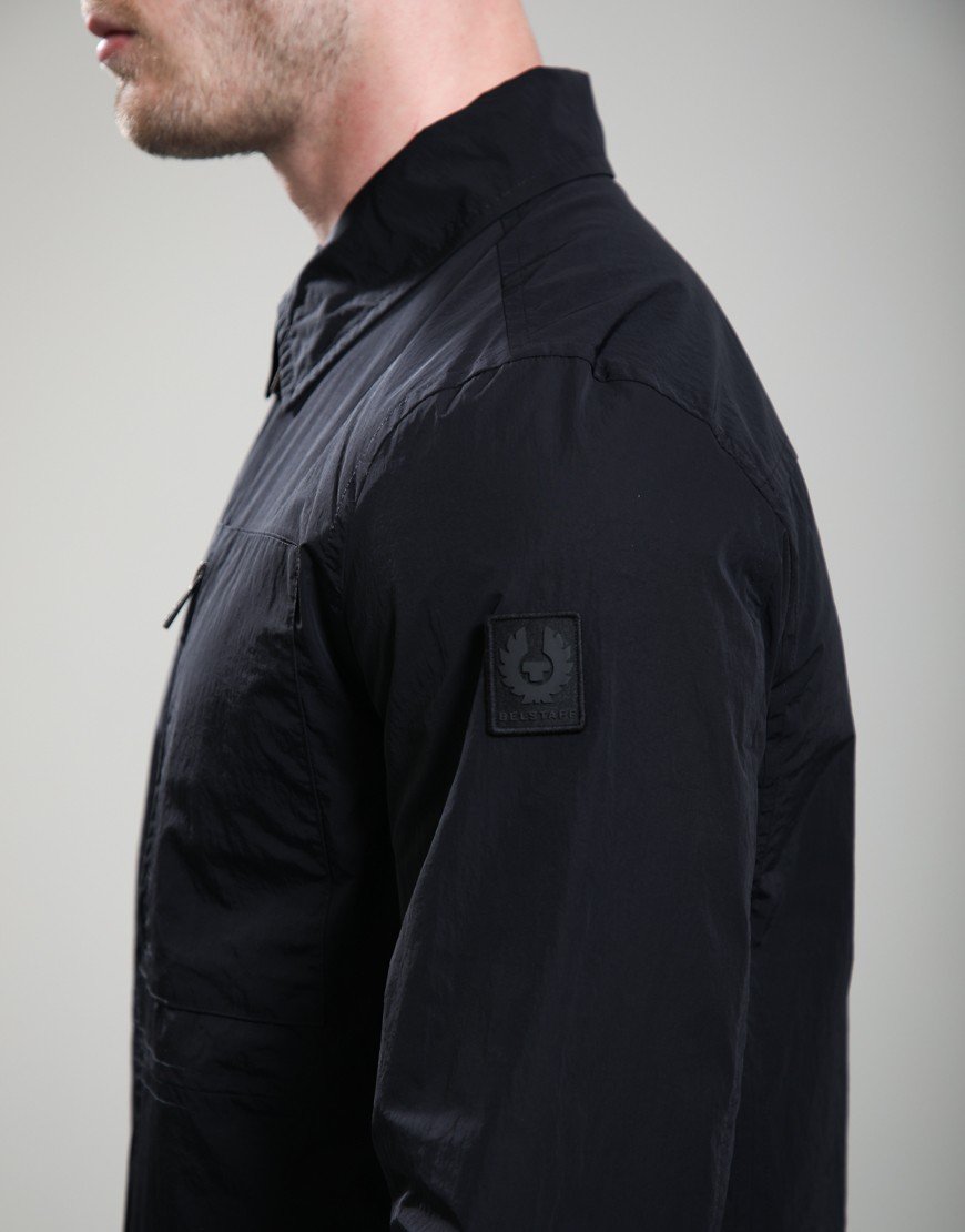 Belstaff Grid Overshirt Black