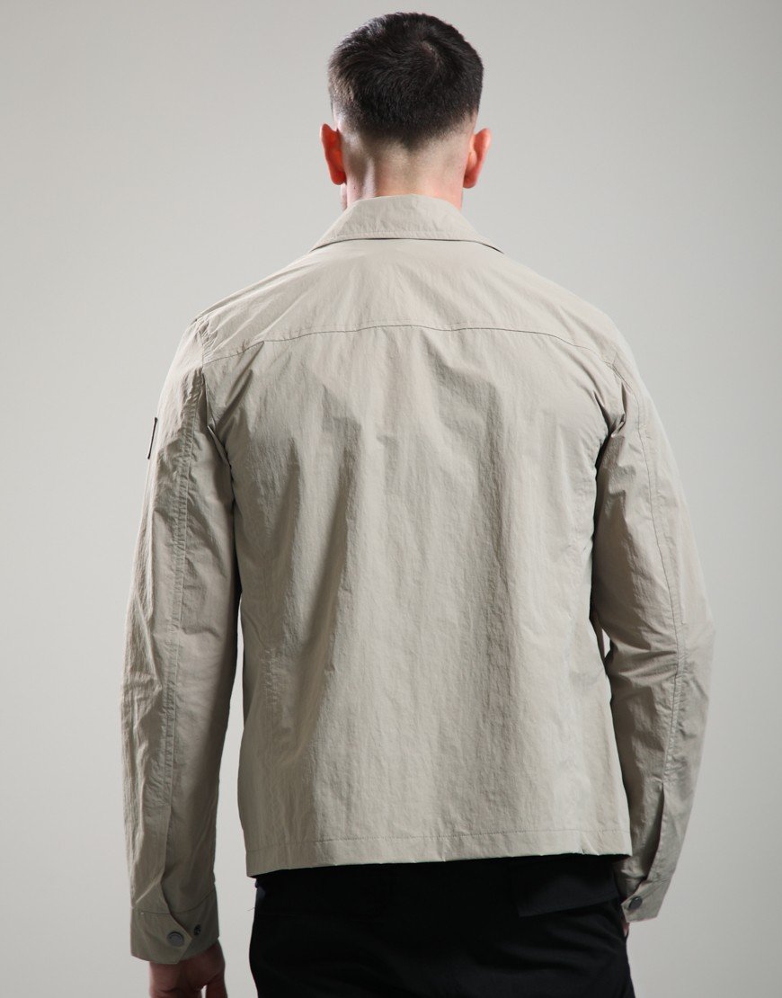 Belstaff Grid Overshirt Dark Sand