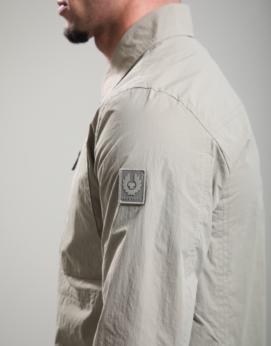 Belstaff Grid Overshirt Dark Sand