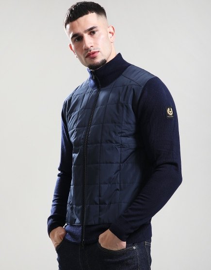 Belstaff Kelbrook  Zip Cardigan Dark Ink