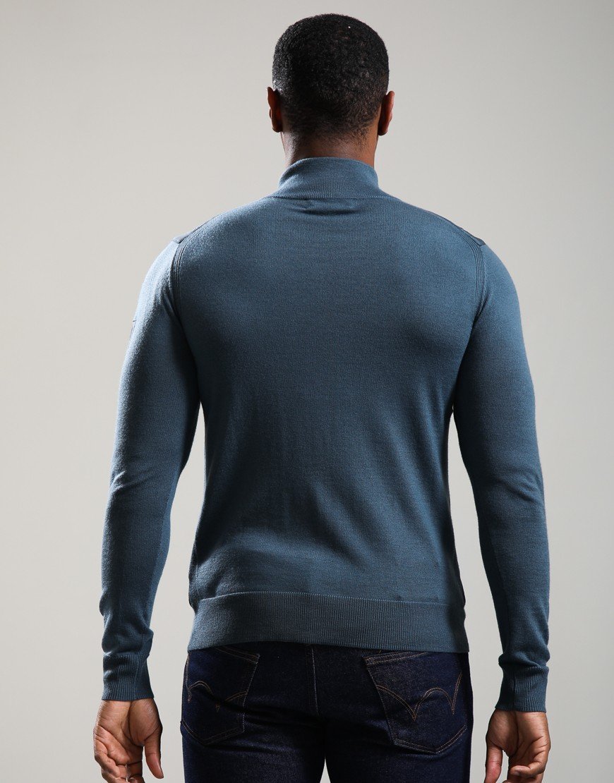 Belstaff Kelbrook Zip Cardigan Petrol