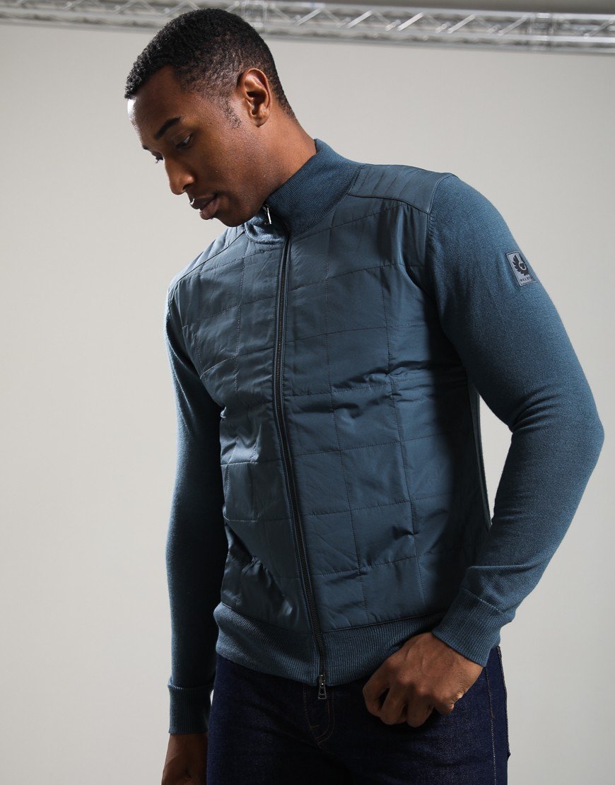 Belstaff Kelbrook Zip Cardigan Petrol