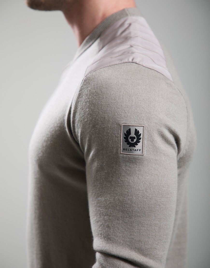 Belstaff Kerrigan Crew Neck Jumper Dark Sand