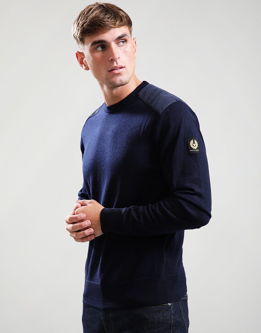 Belstaff Kerrigan Crew Neck Jumper Dark Ink
