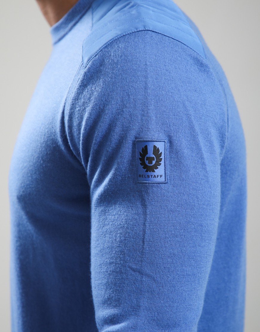 Belstaff Kerrigan Crew Neck Jumper Marine Blue