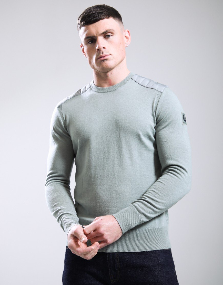 Belstaff Kerrigan Crew Neck Jumper Lichen