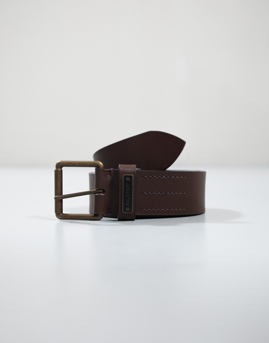 Belstaff Ledger Belt Dark Brown