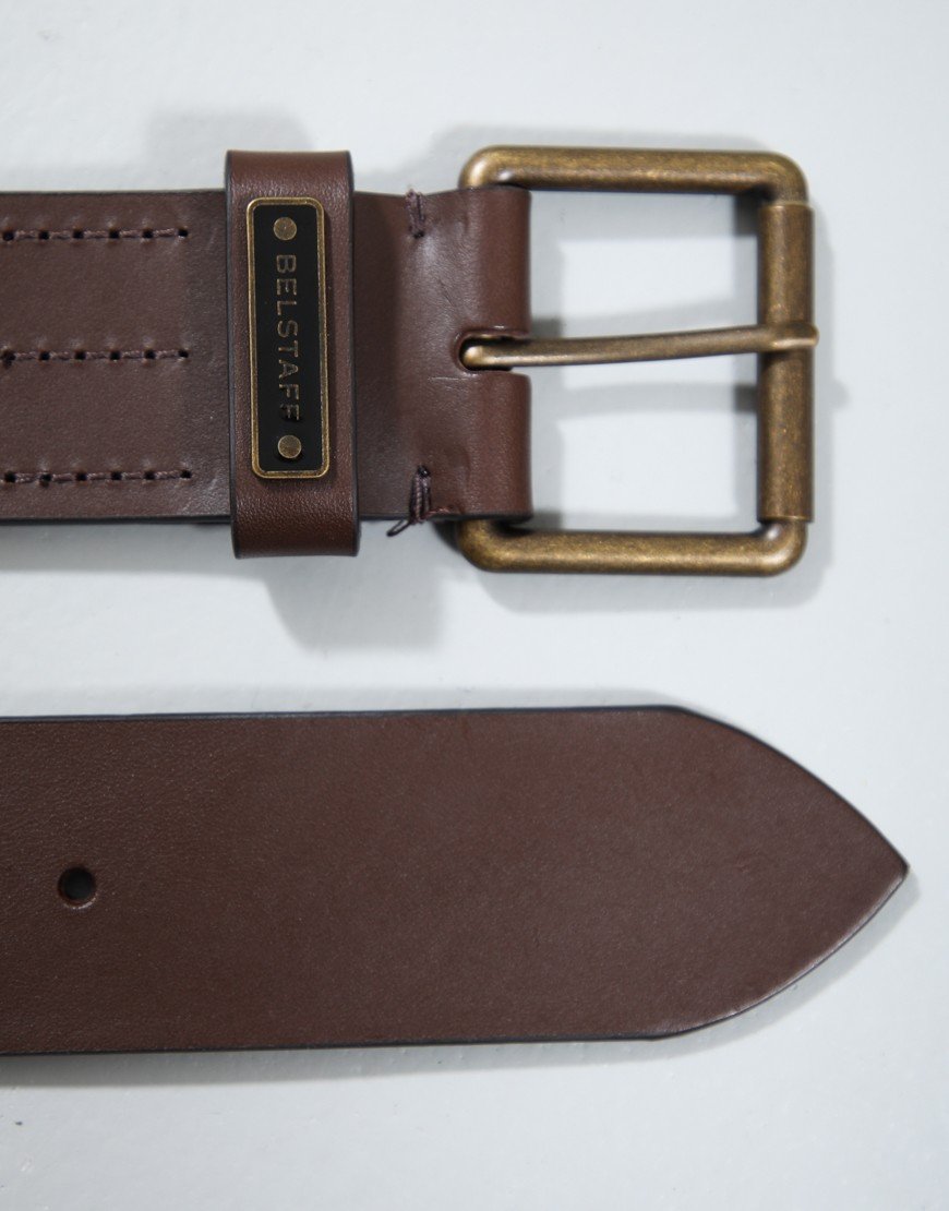 Belstaff Ledger Belt Dark Brown
