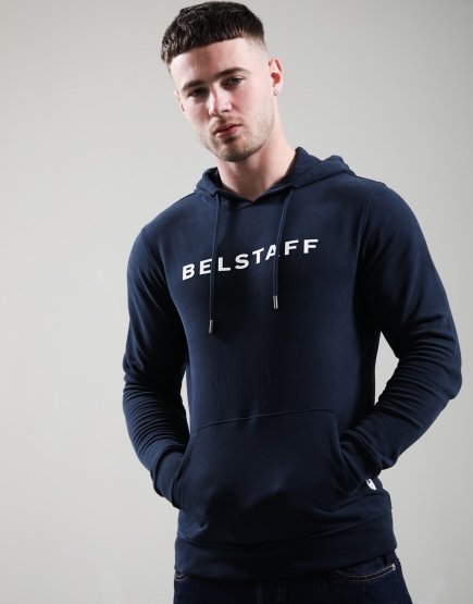 Belstaff Logo Hoodie Dark Ink