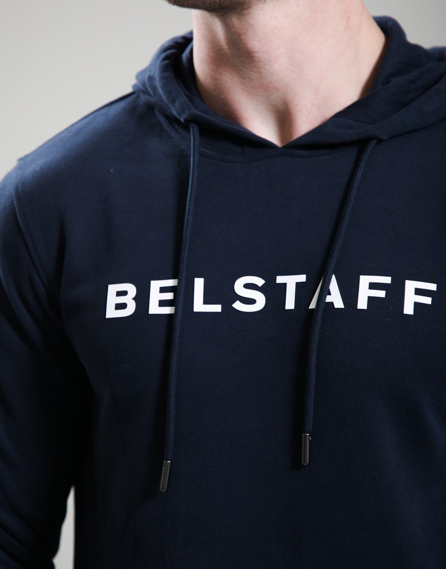 Belstaff Logo Hoodie Dark Ink
