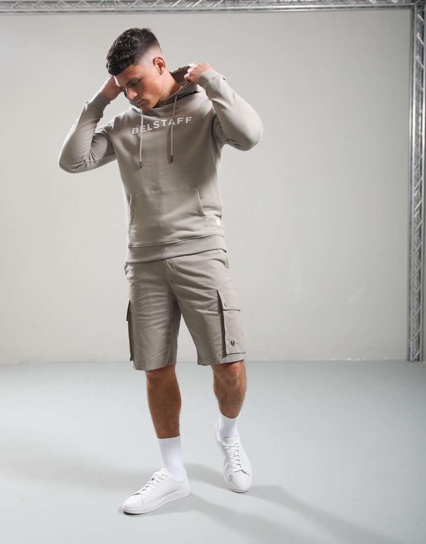 Belstaff Logo Hoodie Dark Sand