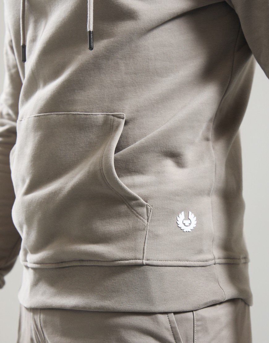 Belstaff Logo Hoodie Dark Sand
