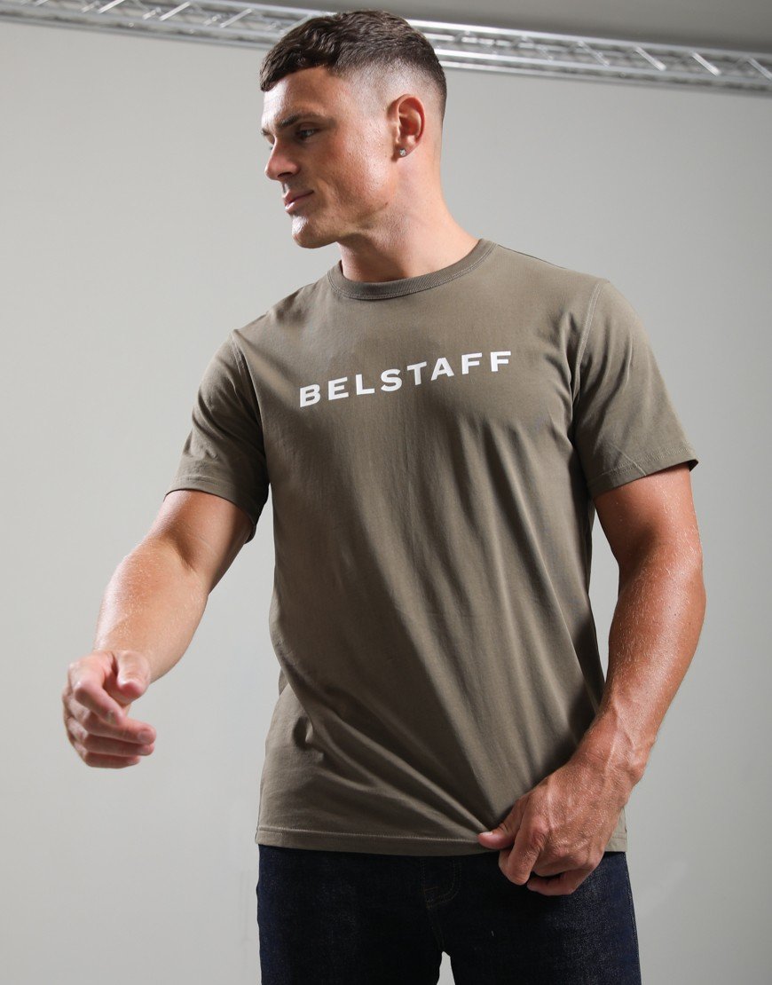 Belstaff Logo T-Shirt Khaki Green