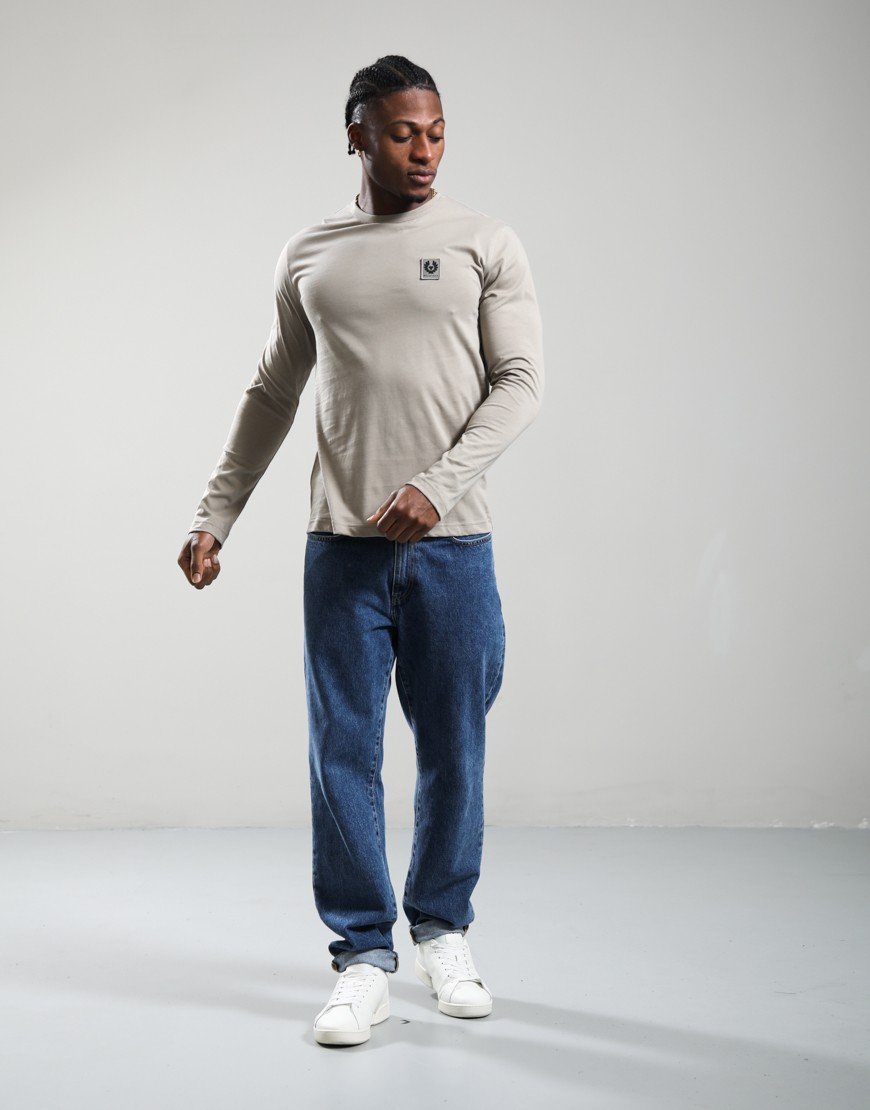 Belstaff Long Sleeved T-Shirt Dark Sand