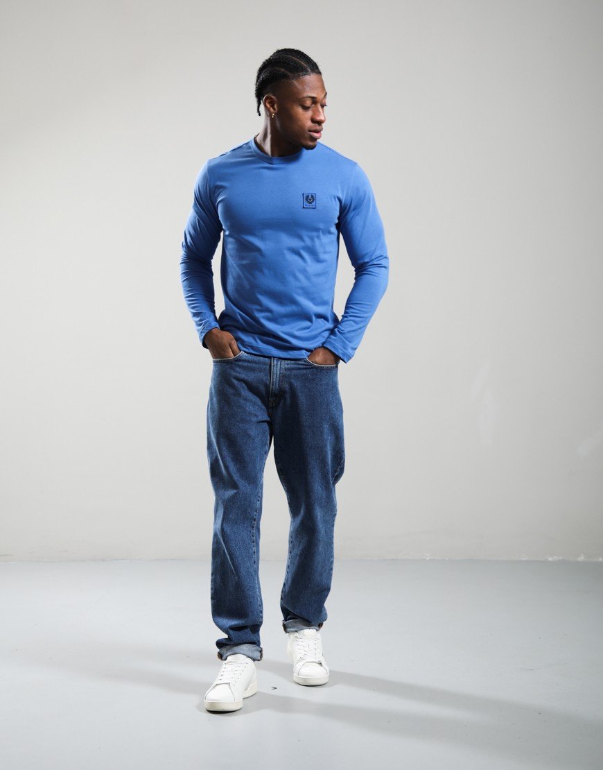 Belstaff Long Sleeved T-Shirt Marine Blue