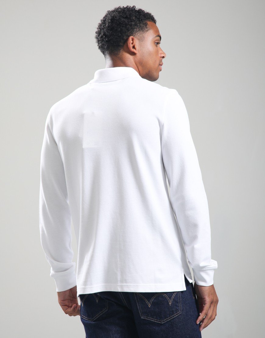 Belstaff Long Sleeve Essentials Polo Shirt White
