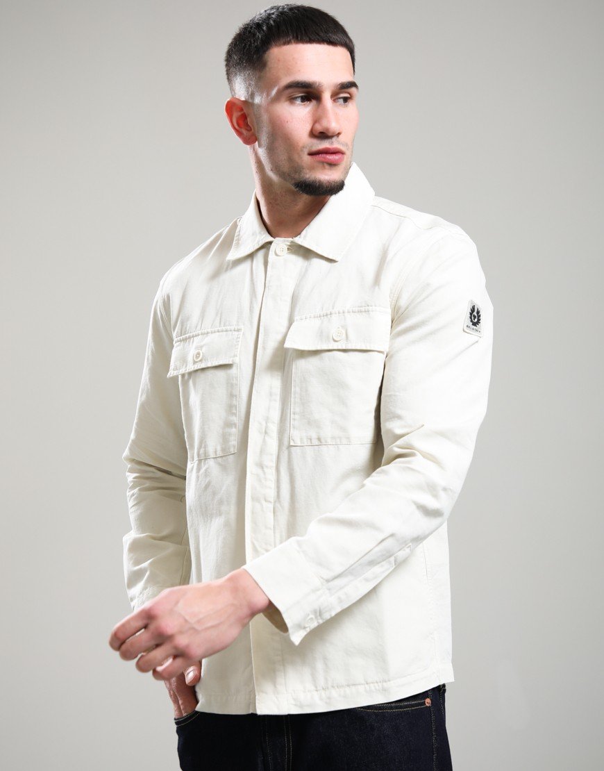 Belstaff Maritime Overshirt Silver Birch