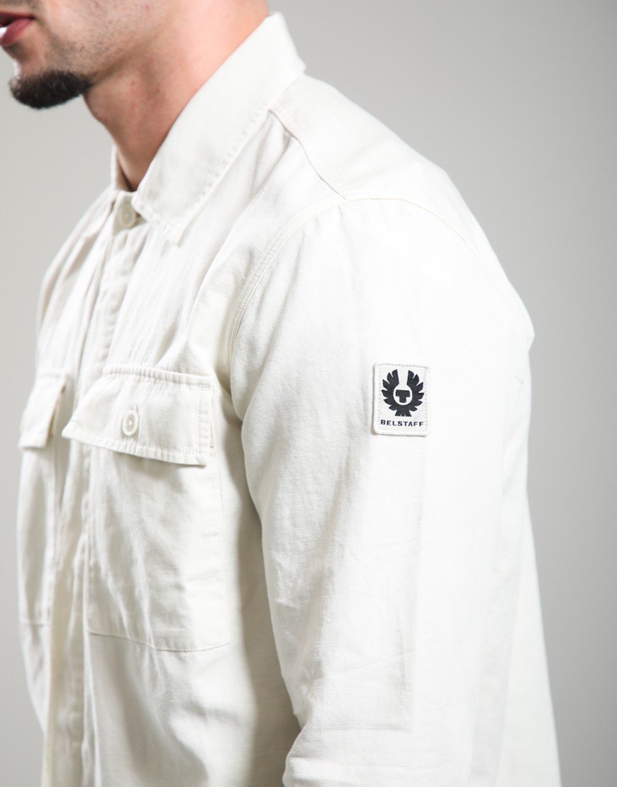 Belstaff Maritime Overshirt Silver Birch