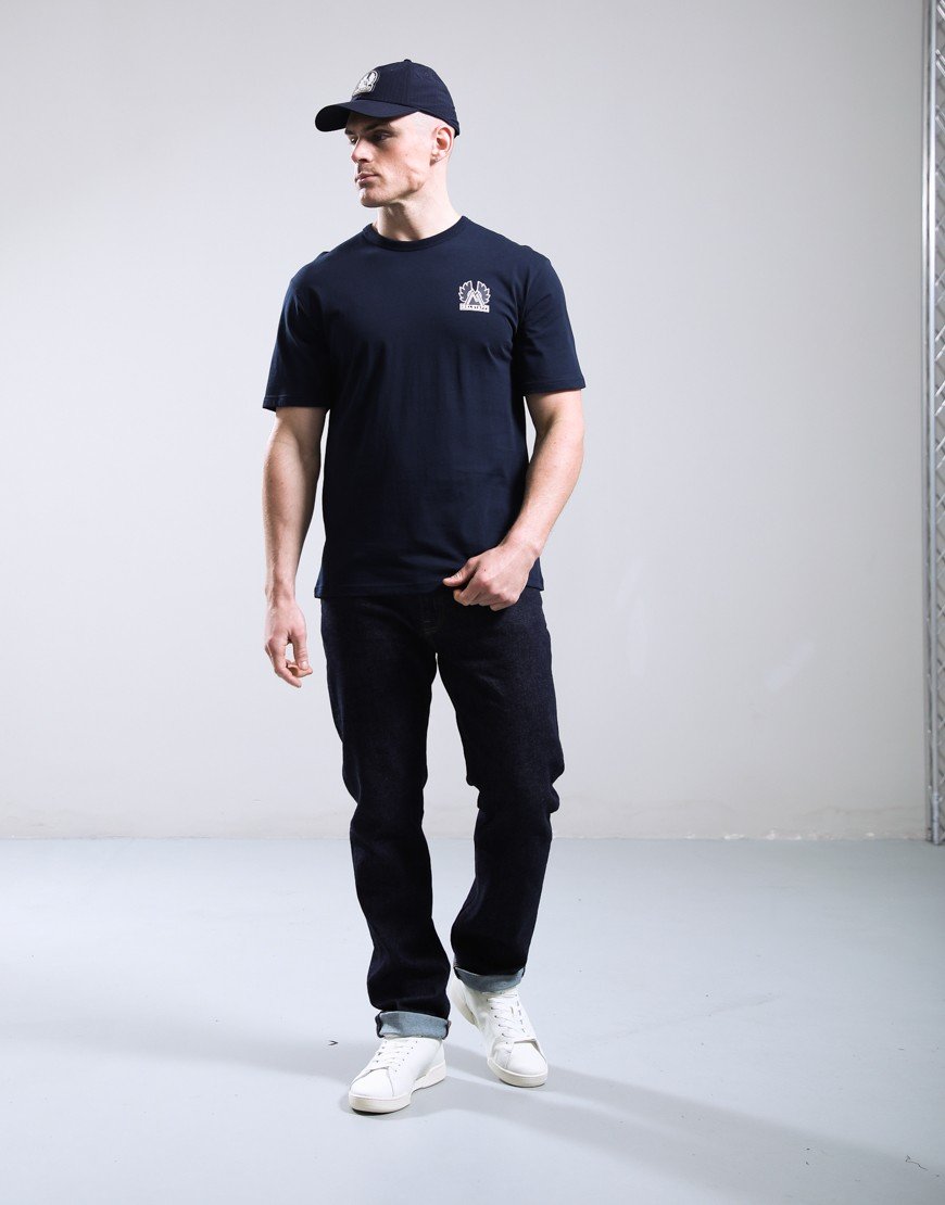 Belstaff Mountain Logo Cap Dark Ink