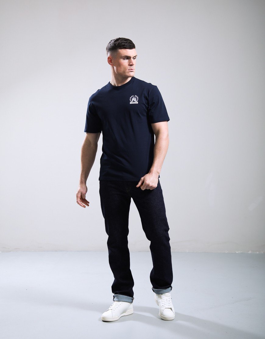 Belstaff Mountain Logo T-Shirt Dark Ink