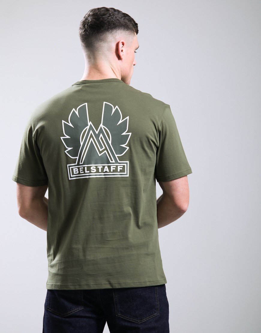 Belstaff Mountain Logo T-Shirt True Olive