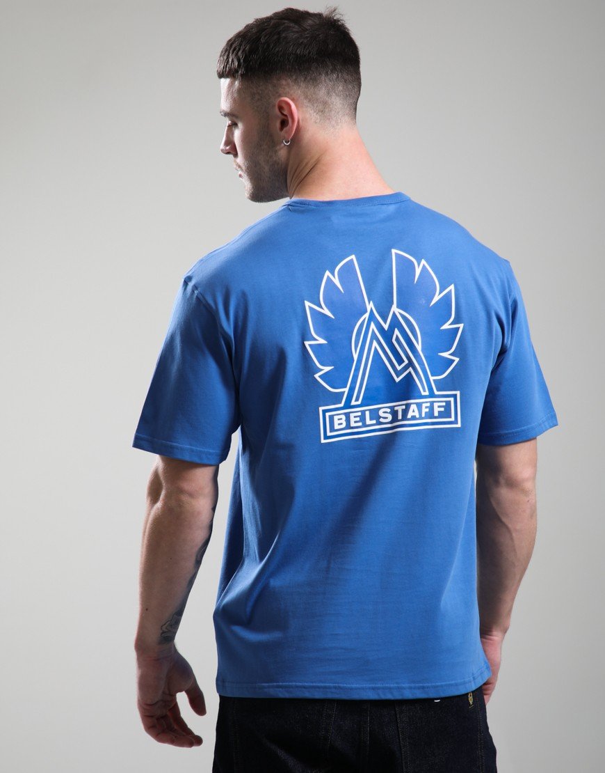 Belstaff Mountain Logo T-Shirt Marine Blue