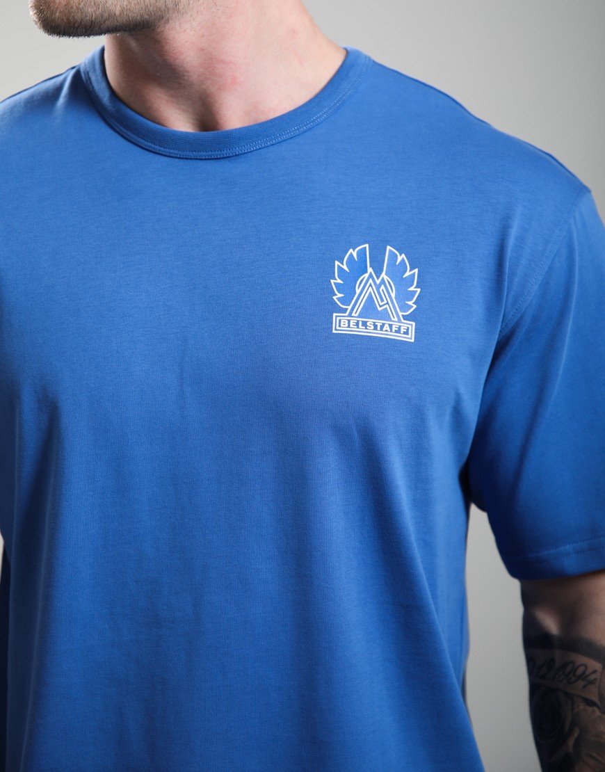 Belstaff Mountain Logo T-Shirt Marine Blue