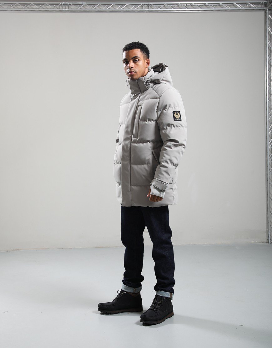 Belstaff Pendulum 3-layer Stretch Down Jacket Concrete