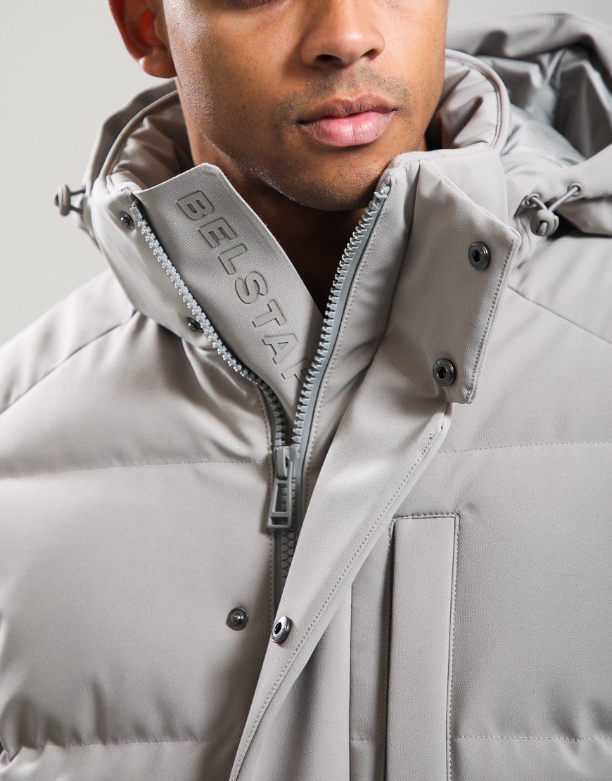 Belstaff Pendulum 3-layer Stretch Down Jacket Concrete