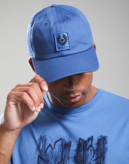 Belstaff Phoenix Logo Cap Marine Blue