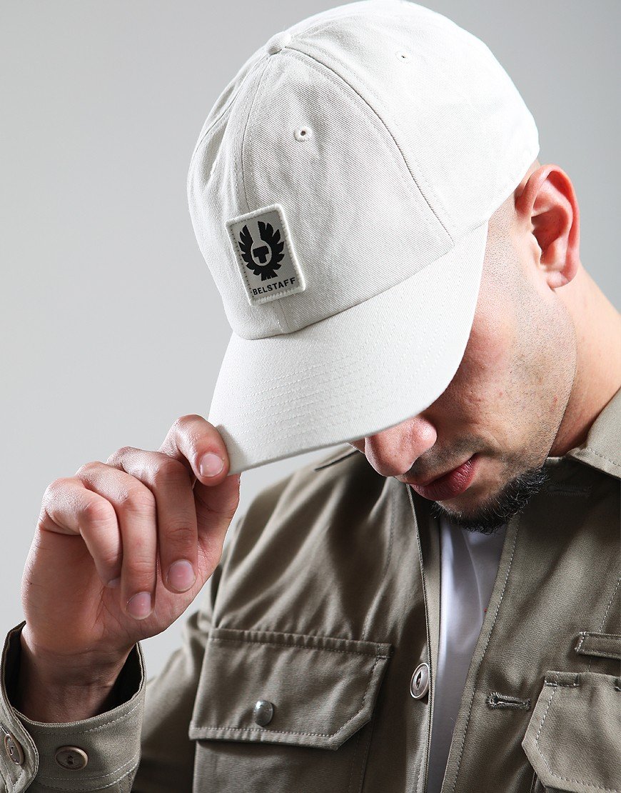 Belstaff Phoenix Logo Cap Silver Birch