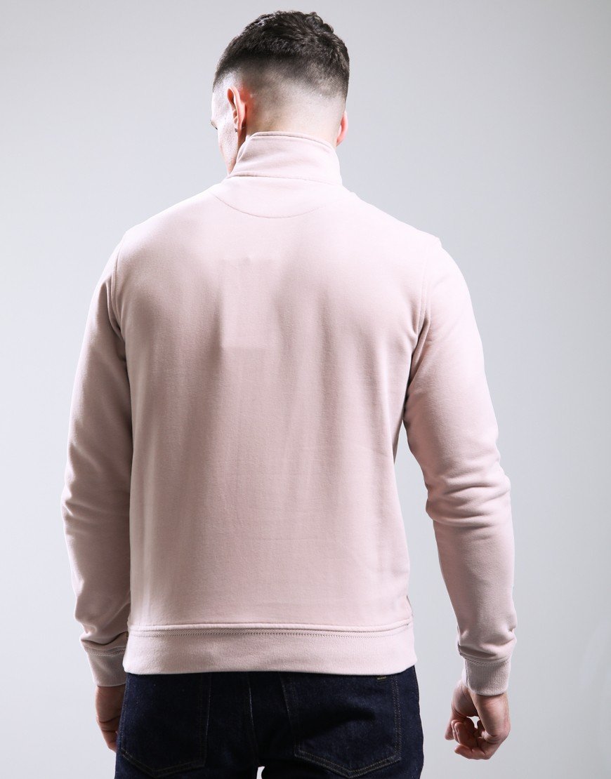Belstaff Quarter Zip Sweatshirt Dusk Pink
