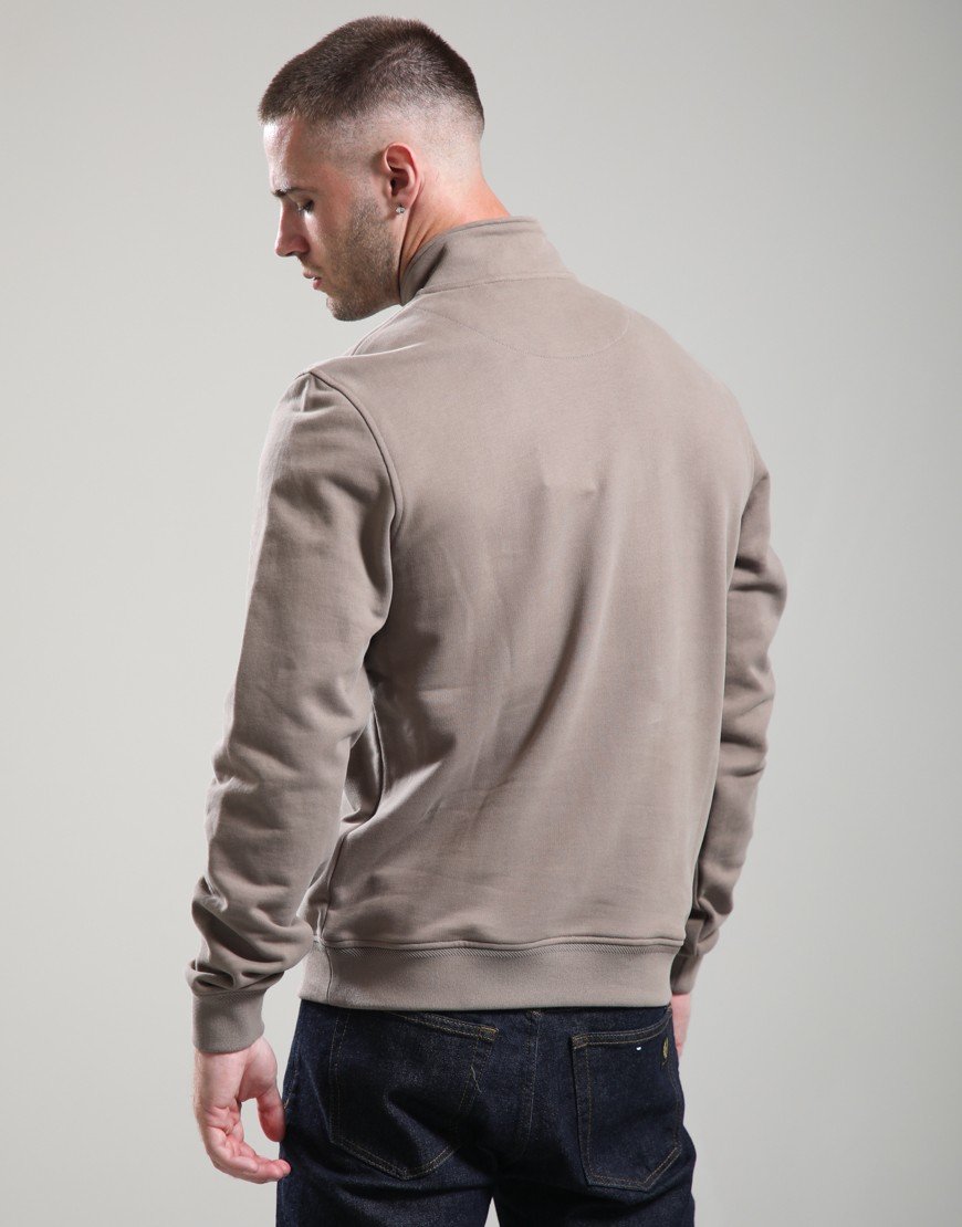 Belstaff Quarter Zip Sweatshirt Dusty Taupe