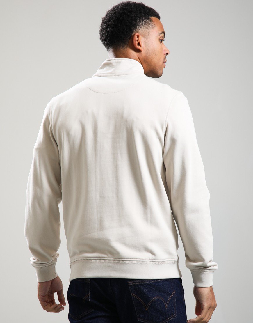 Belstaff Quarter Zip Sweatshirt Pale Stone