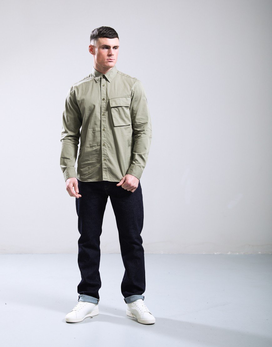 Belstaff Scale Shirt Fatigue Green
