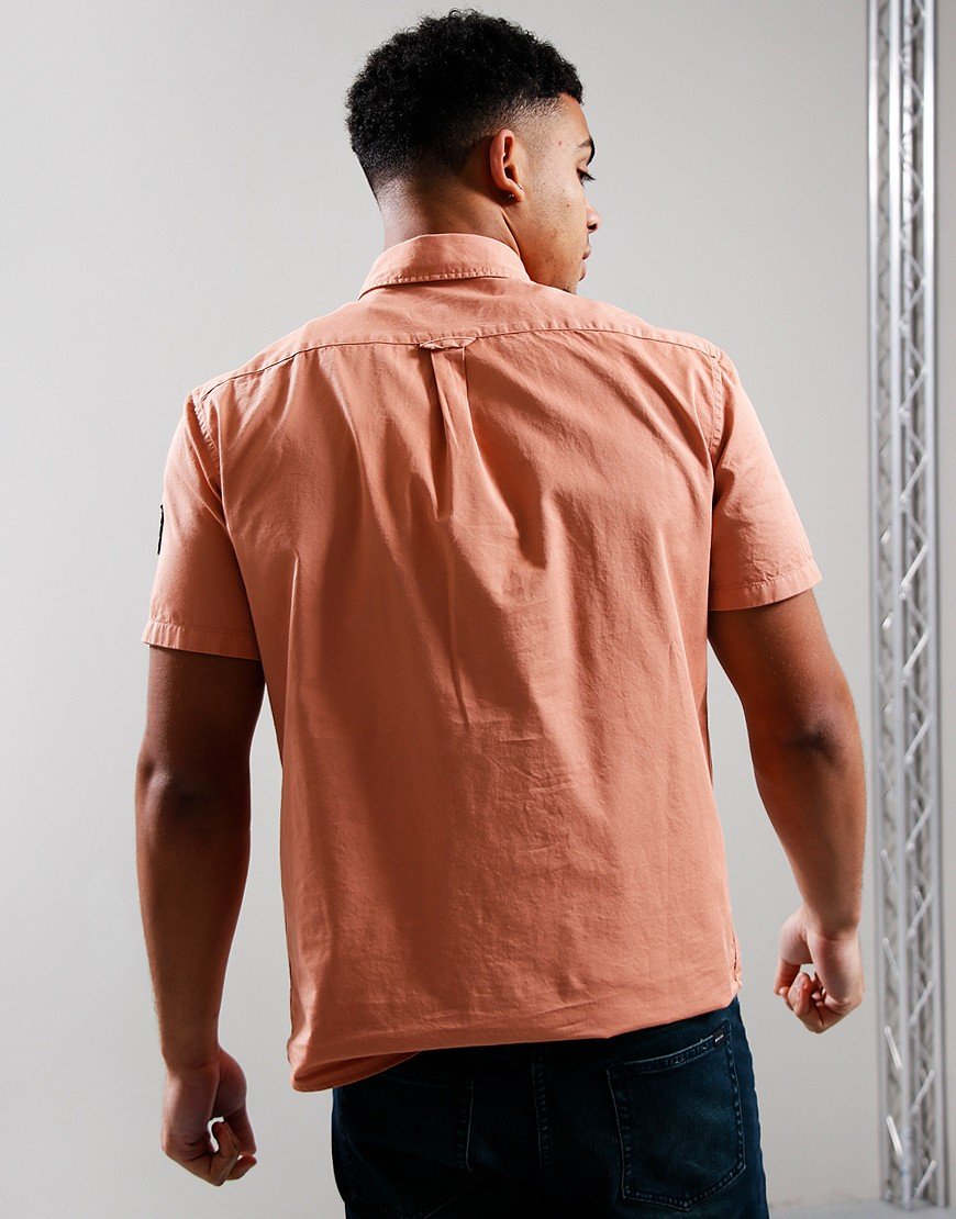 Belstaff Scale Shirt Rust Pink - Terraces Menswear