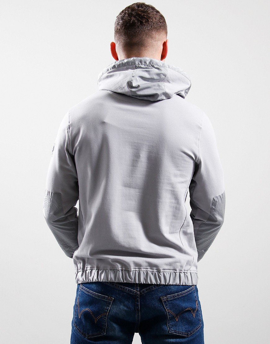 Belstaff Slipway Quarter Zip Hoodie Old Silver