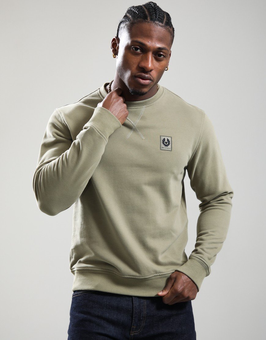 Belstaff Crew Neck Sweat Fatigue Green