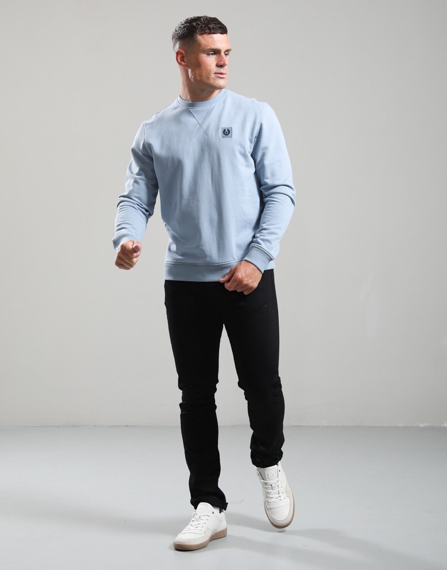Belstaff Crew Neck Sweat Mist Blue