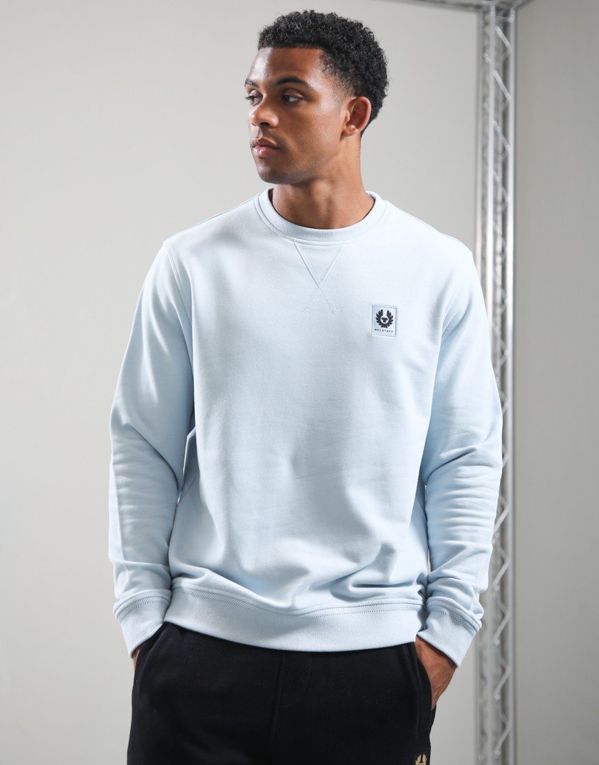 Belstaff Crew Neck Sweat Sky Blue