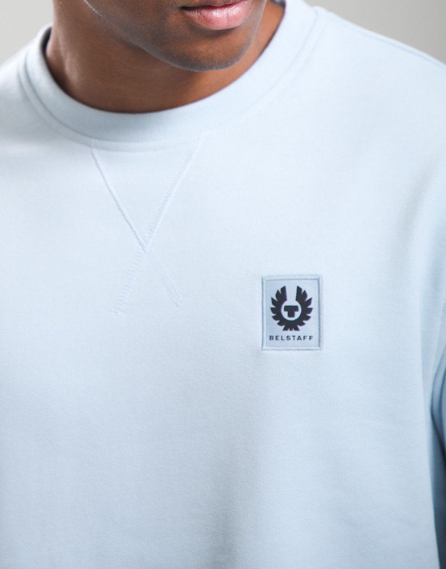 Belstaff Crew Neck Sweat Sky Blue
