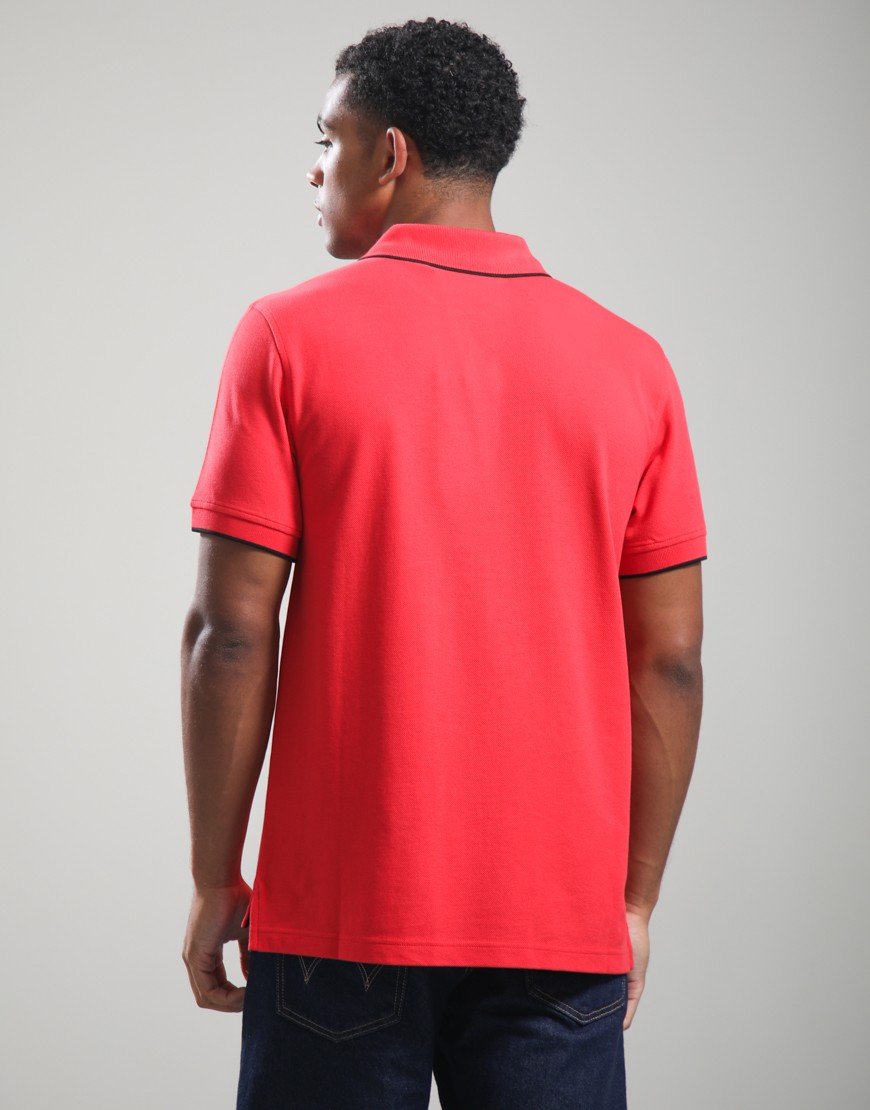 Belstaff Tipped Polo Shirt Rally Red