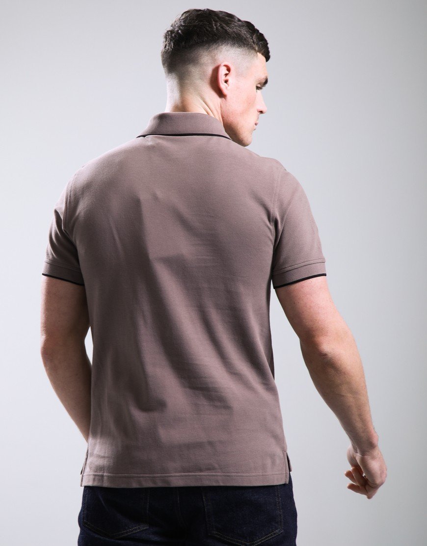 Belstaff Tipped Polo Shirt Asphalt