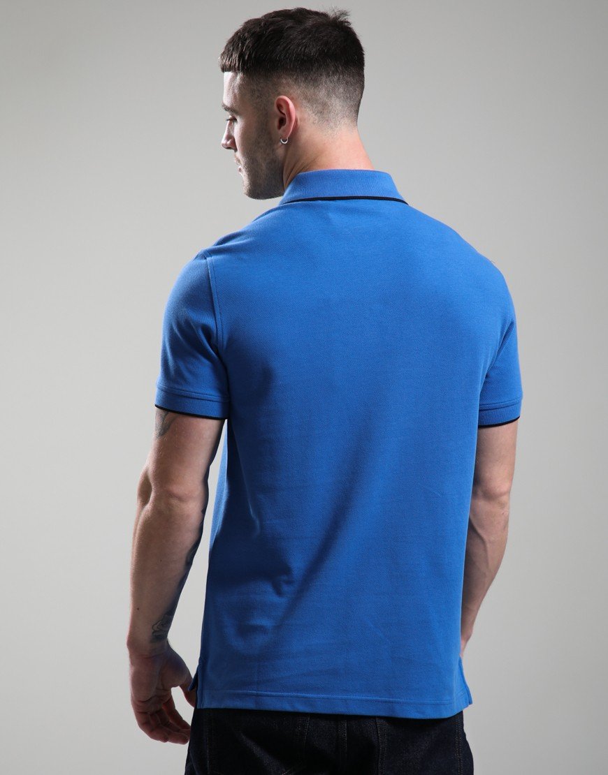 Belstaff Tipped Polo Shirt Marine Blue