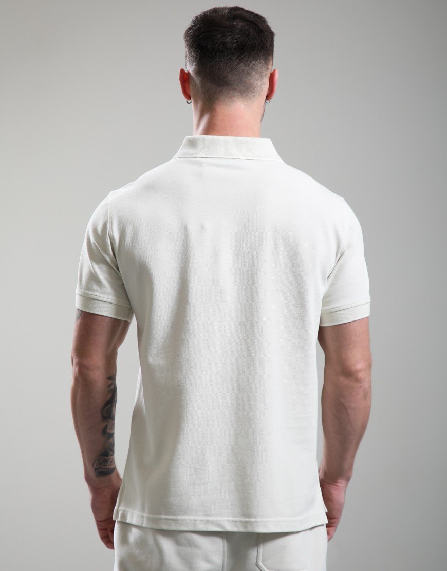 Belstaff Tipped Polo Shirt Silver Birch